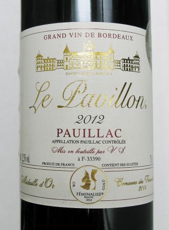 Le Pavillon Pauillac 2012